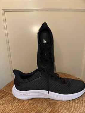 Hoka One One Men’s Black and White Athletic Running Shoes